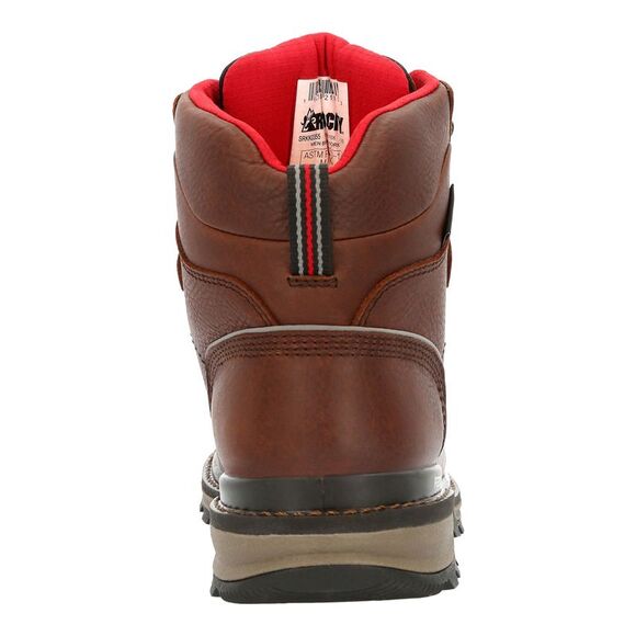 Rocky Mens Rams Horn Lace To Toe Composite Waterproof Brown Boots (NWT) - Picture 4 of 5